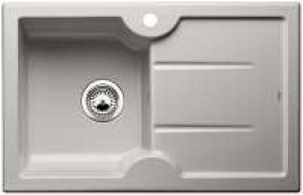 BLANCO 514495 IDESSA 45 S Keramik Alugrau ohne Ablauffernbedienung Becken links 45 cm Untermaß